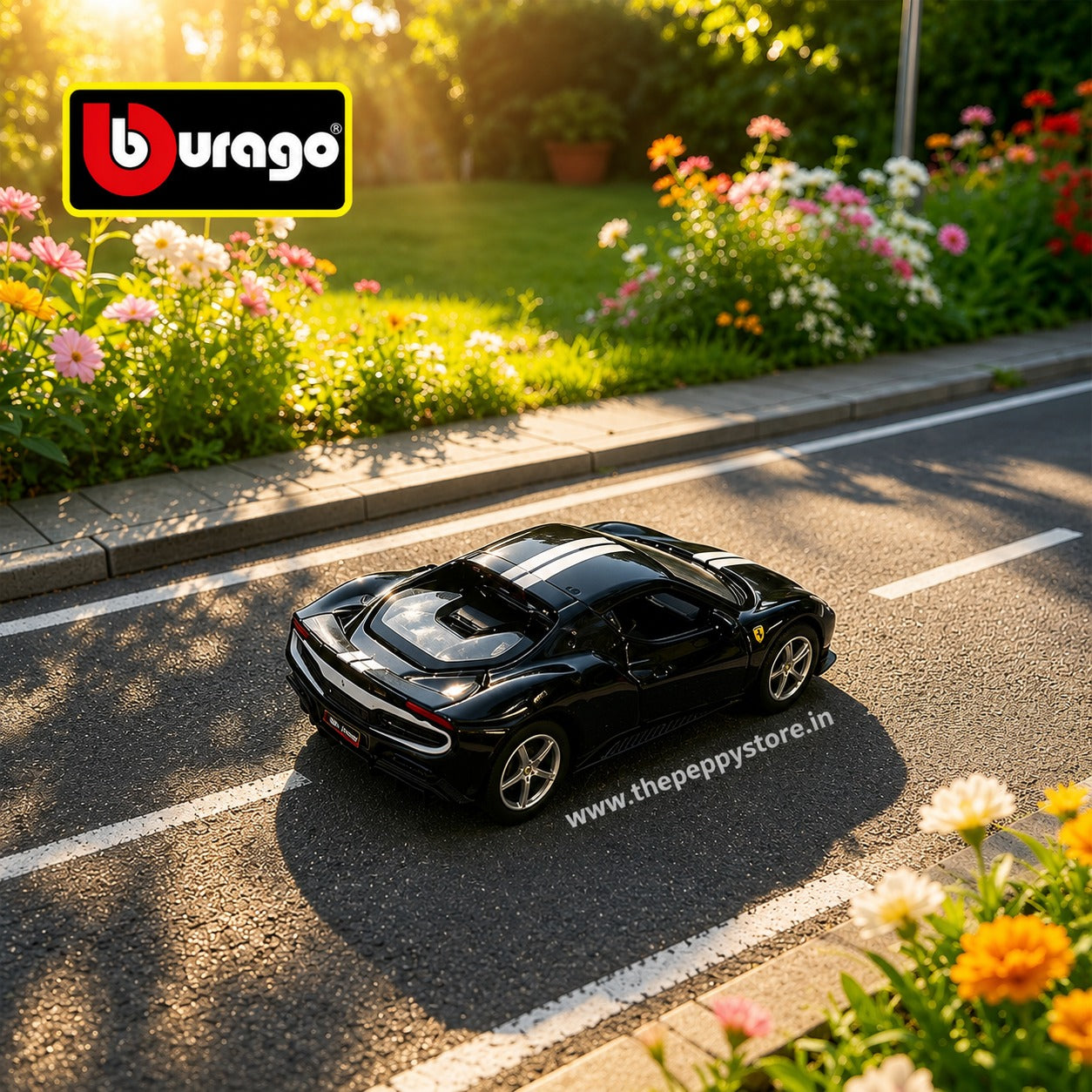 Bburago Ferrari 296 GTB Assetto Fiorano| Black Scale 1:64 