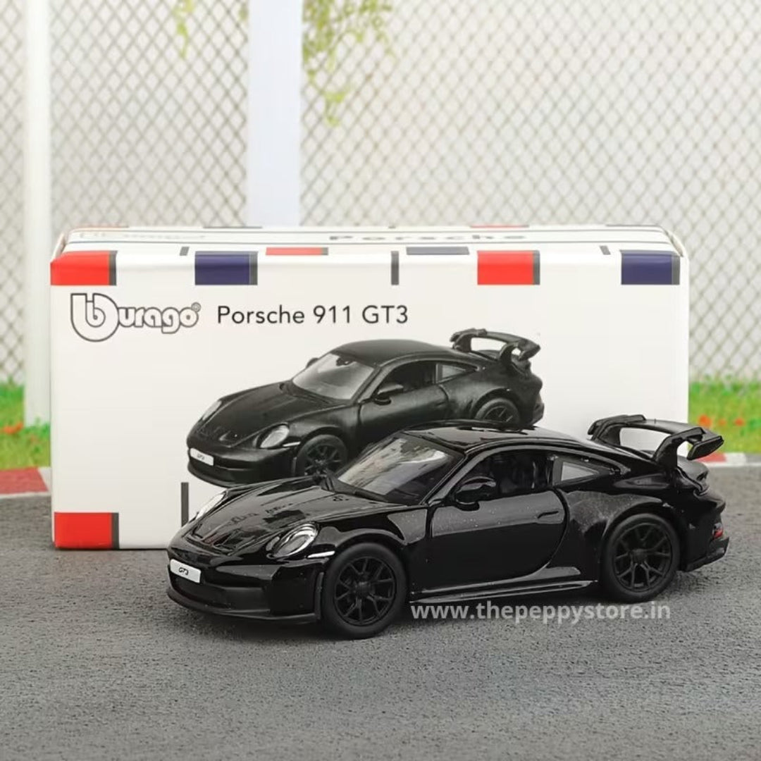 Bburago Porsche 911 GT3 Diecast Model Car| Black