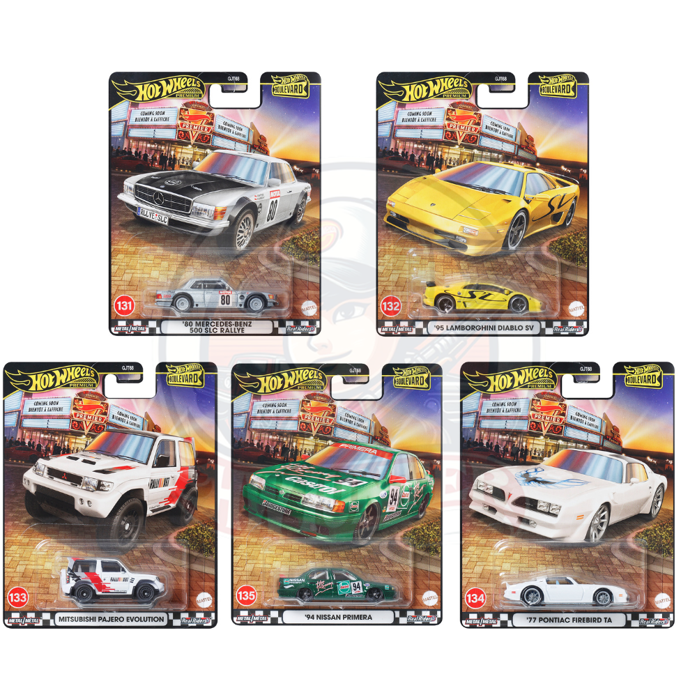 Hot Wheels Premium 2025 Boulevard Exclusive Collection - Set Of 5