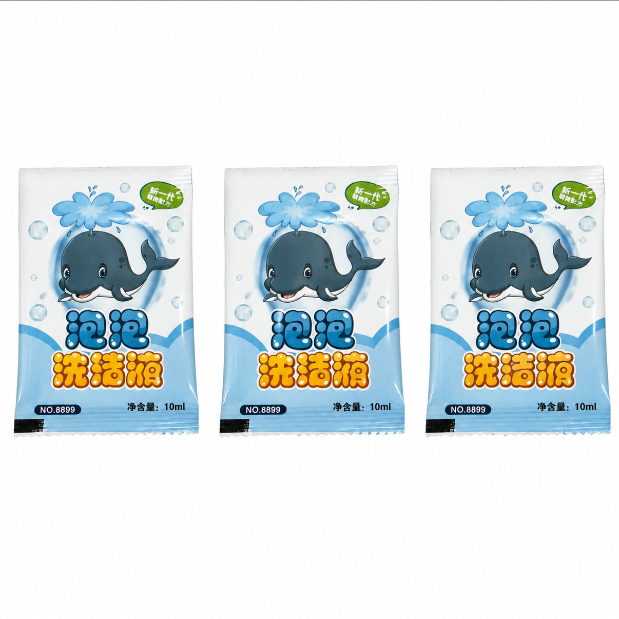 Bubble Liquid Sachets (Pack of 3) – Instant Foaming Bubble Solution