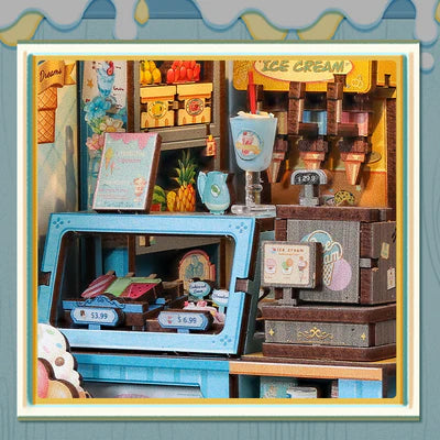 CUTEBEE DIY Book Nook Kit - Bella's Ice Cream