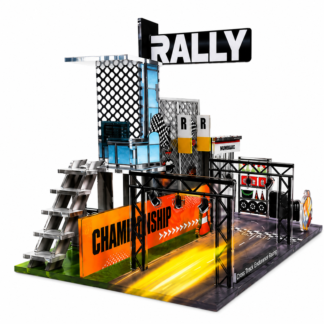 DIY Rally Racing Diorama with 2 Diecast Cars | 1:64 Scale Acrylic Display Scene