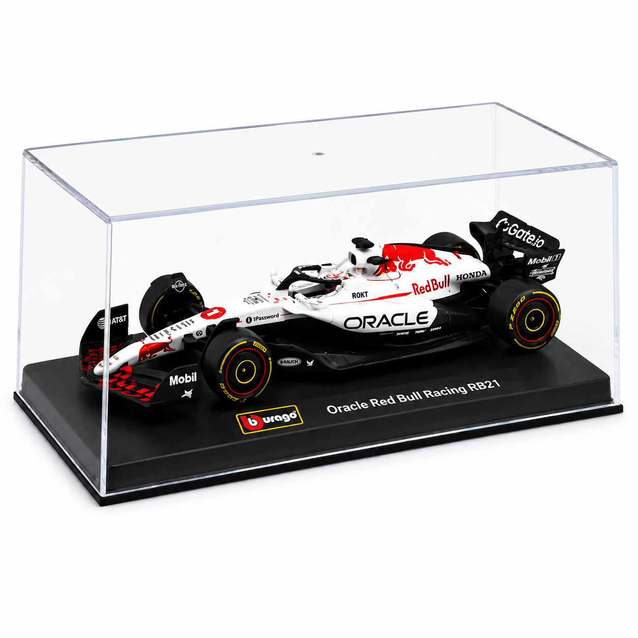 Oracle Bburago Red Bull RB21 Max Verstappen 1:64 Die-Cast Model