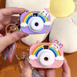 Quirky 3D Camera Projector Keychain with Bagcharm (Select From DropDown Menu)