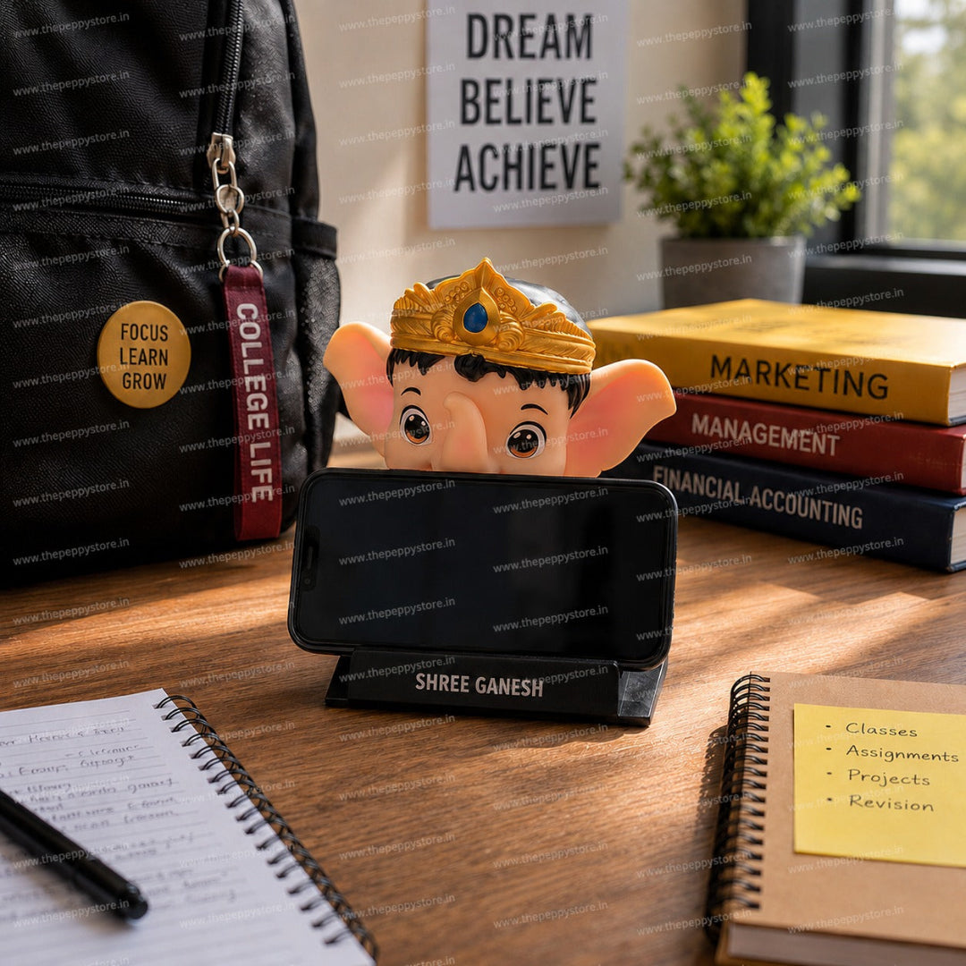 Cute Shree Ganesh Bobblehead Dashboard Idol | Home, Office & Desk Decorative Showpiece