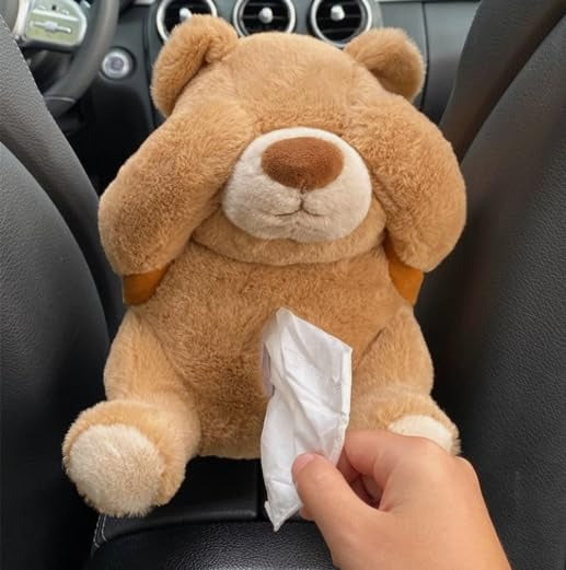 Cute Teddy Bear Tissue Holder