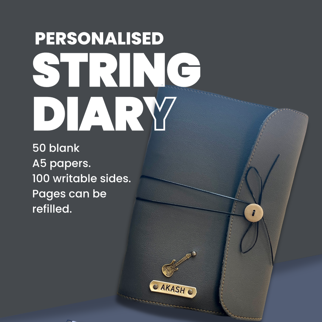 Personalised String Diaries With Charms