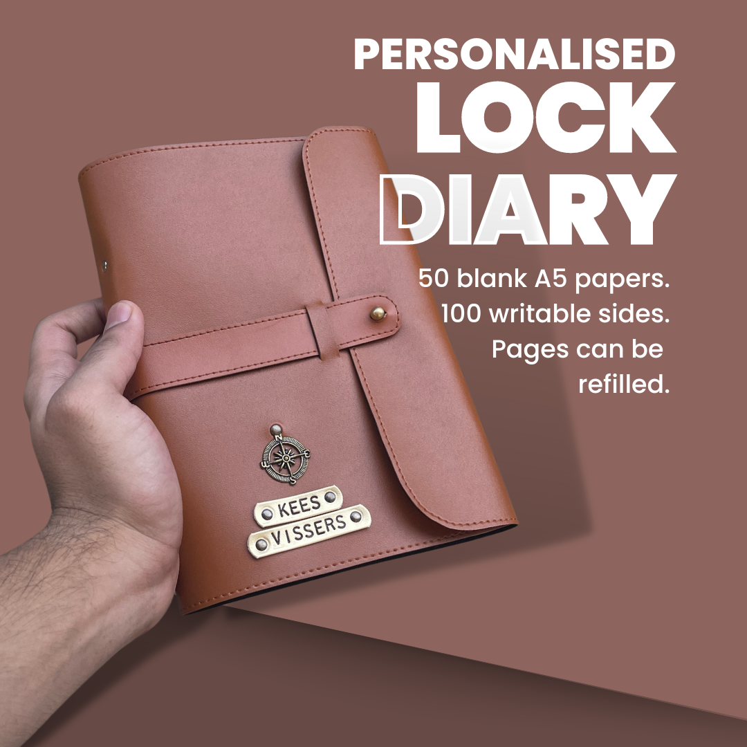 Personalised Diary With Lock ( No Cod on personalised Orders ) - Prepaid Orders Only