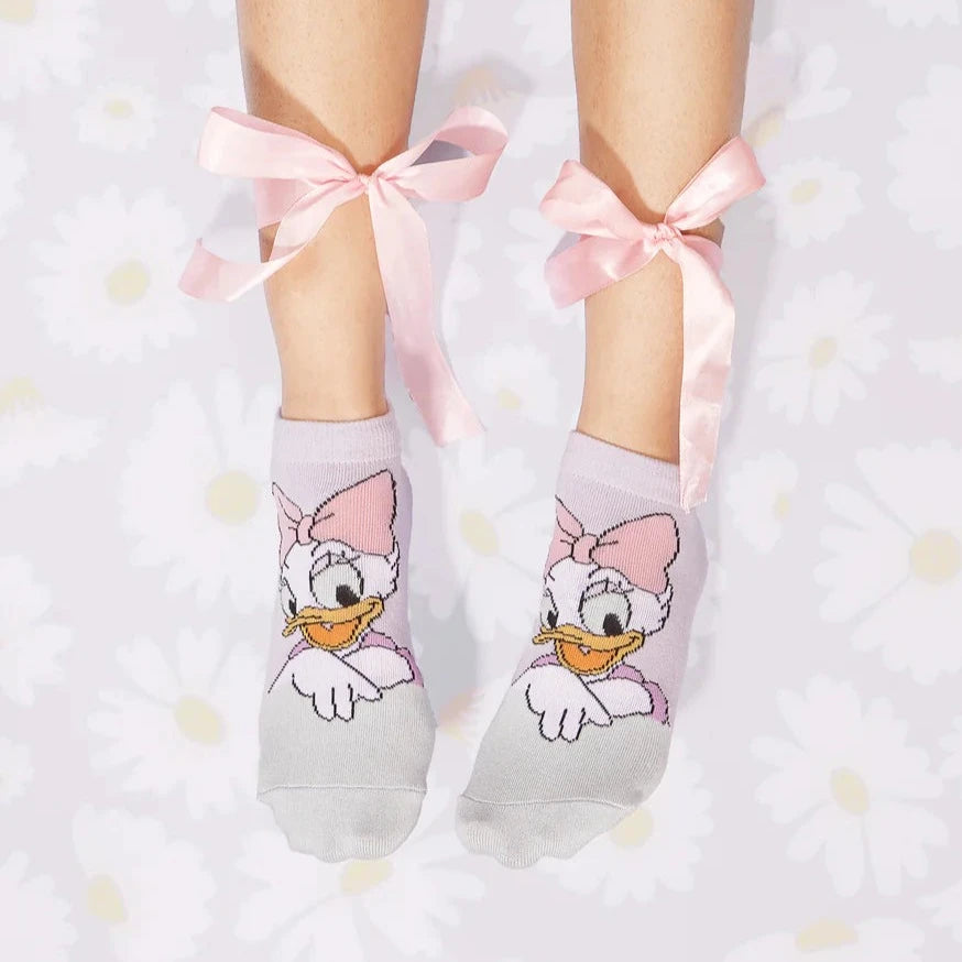 Disney Character Lowcut Socks For Women- Donald & Daisy