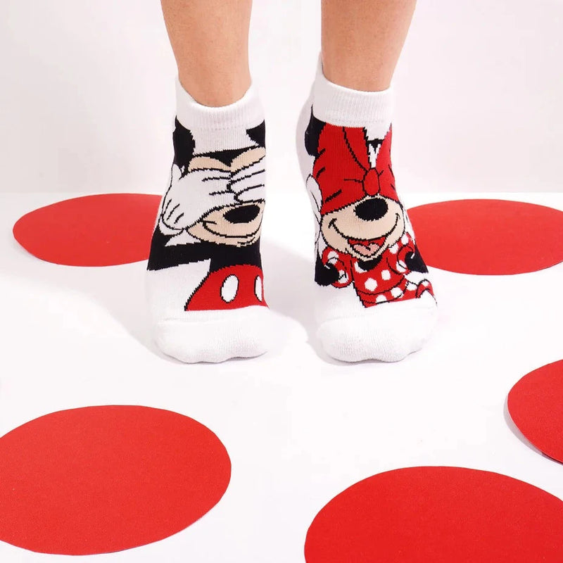 Disney Character Lowcut Socks - Mickey & Minnie For Women