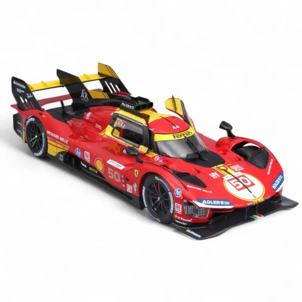 Bburago - 1 : 24 Diecast Scale Model - Official Licensed Product - Ferrari 499P 2024 24h LeMans Winner