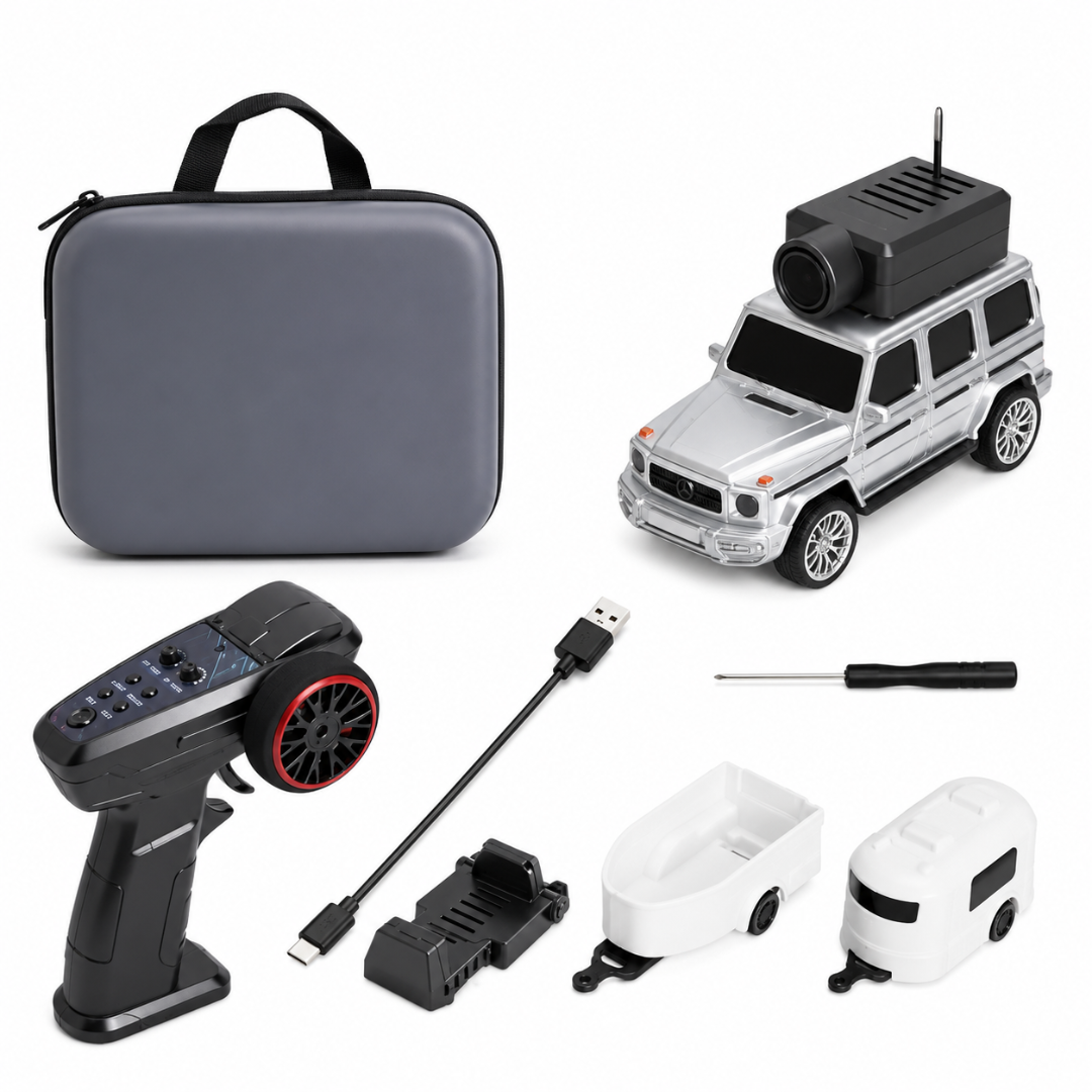 FPV Tech Mini Remote Control Car with Camera, Wireless Remote & Carrying Case