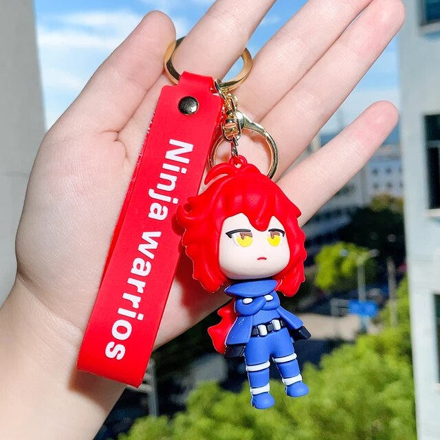 3D Silicon Keychain With BagCharm and Strap (Select From Drop Down Menu)