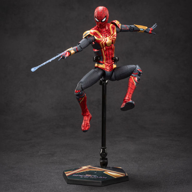 Marvel Studios Spider-Man No Way Home : 1:10 Scale Spiderman Upgraded Suit Figure by ZD Toys (Size-7 Inch)
