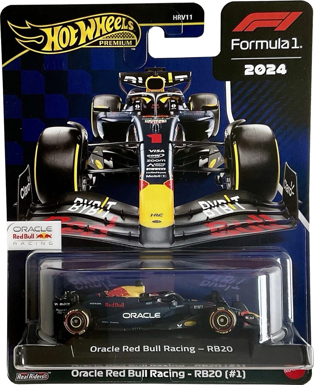 Hot Wheels Scale 1:64 Imported Premium Formula F1  2024 Diecast Model Cars   Oracle Red Bull Racing RB20 #1