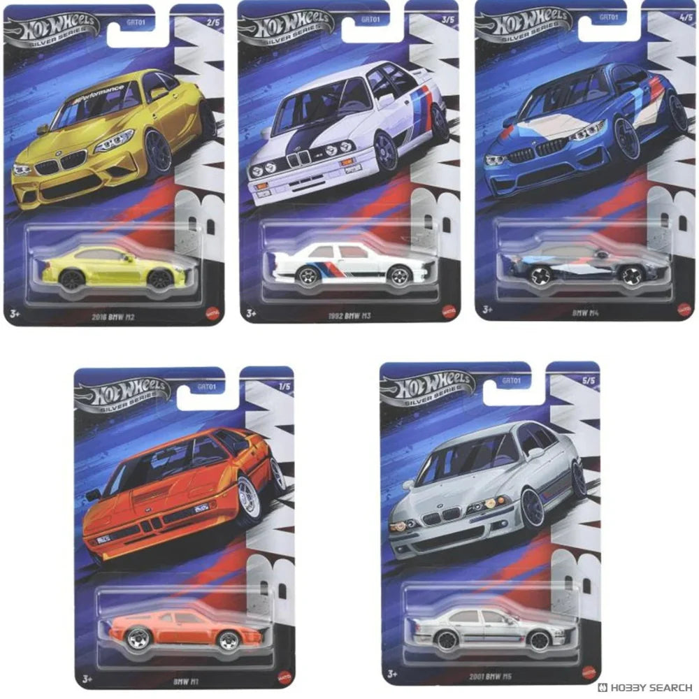 Hot Wheels Imported 2025 Silver Series BMW Celebration Series Scale 1:64 - Set Of 5 ( Imported)