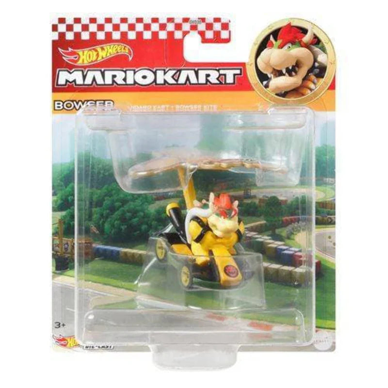 Hot Wheels Mario Kart Bowser Standard Kart Bowser Kite Glider 1:64 diecast collector car