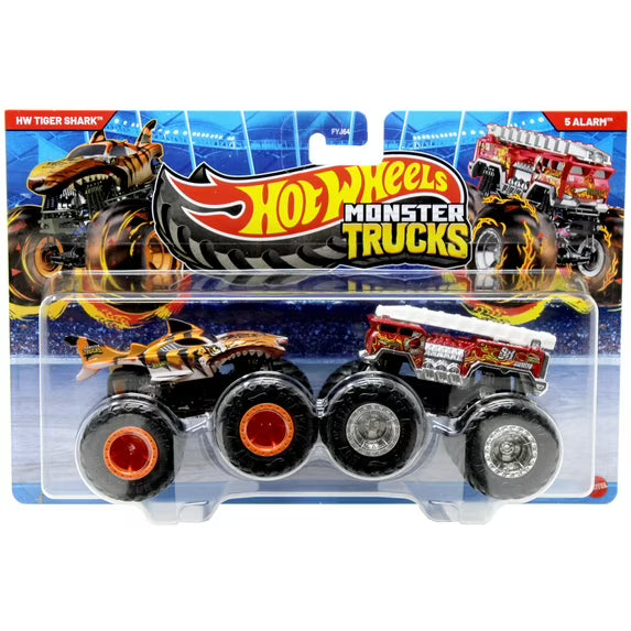 Hot Wheels Demolition Doubles 2025 Monster Trucks - Tiger Shark vs 5 Alarm