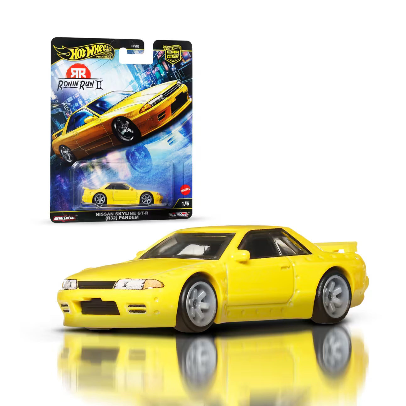 HotWheels Scale 1:64 Premium Car Culture Ronin Run 2: Nissan Skyline GT-R (R32) Pandem