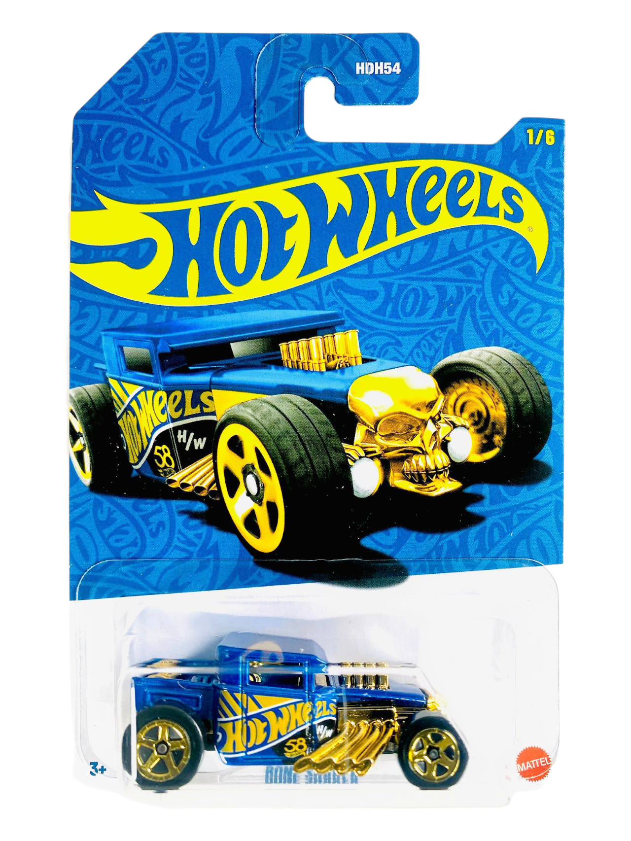 Hot Wheels Bone Shaker – Blue & Gold Edition