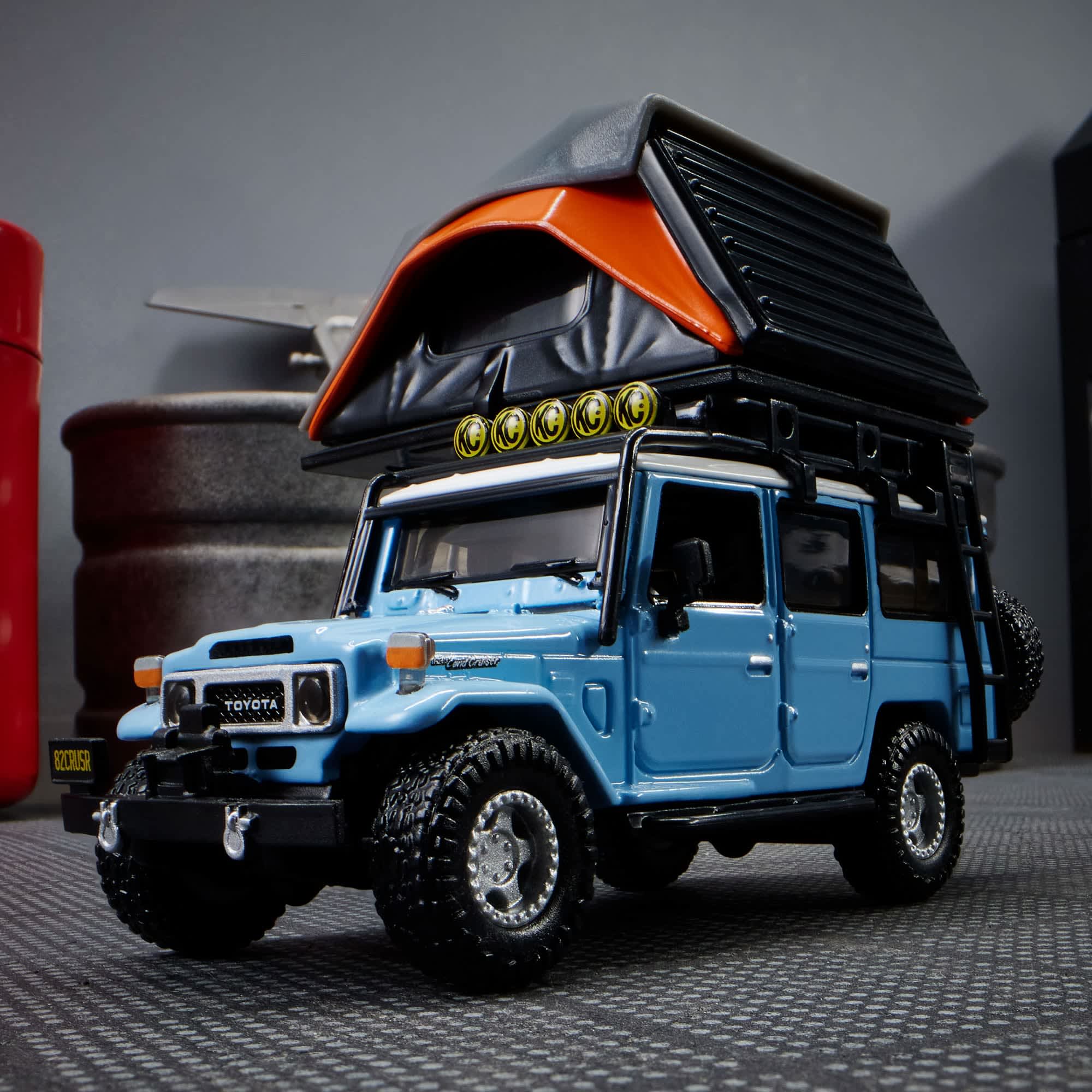 Hot Wheels Elite 64 Mod Shop 1982 Custom Toyota Land Cruiser FJ45 Troopy – 1:64 Scale Die-Cast Model Car