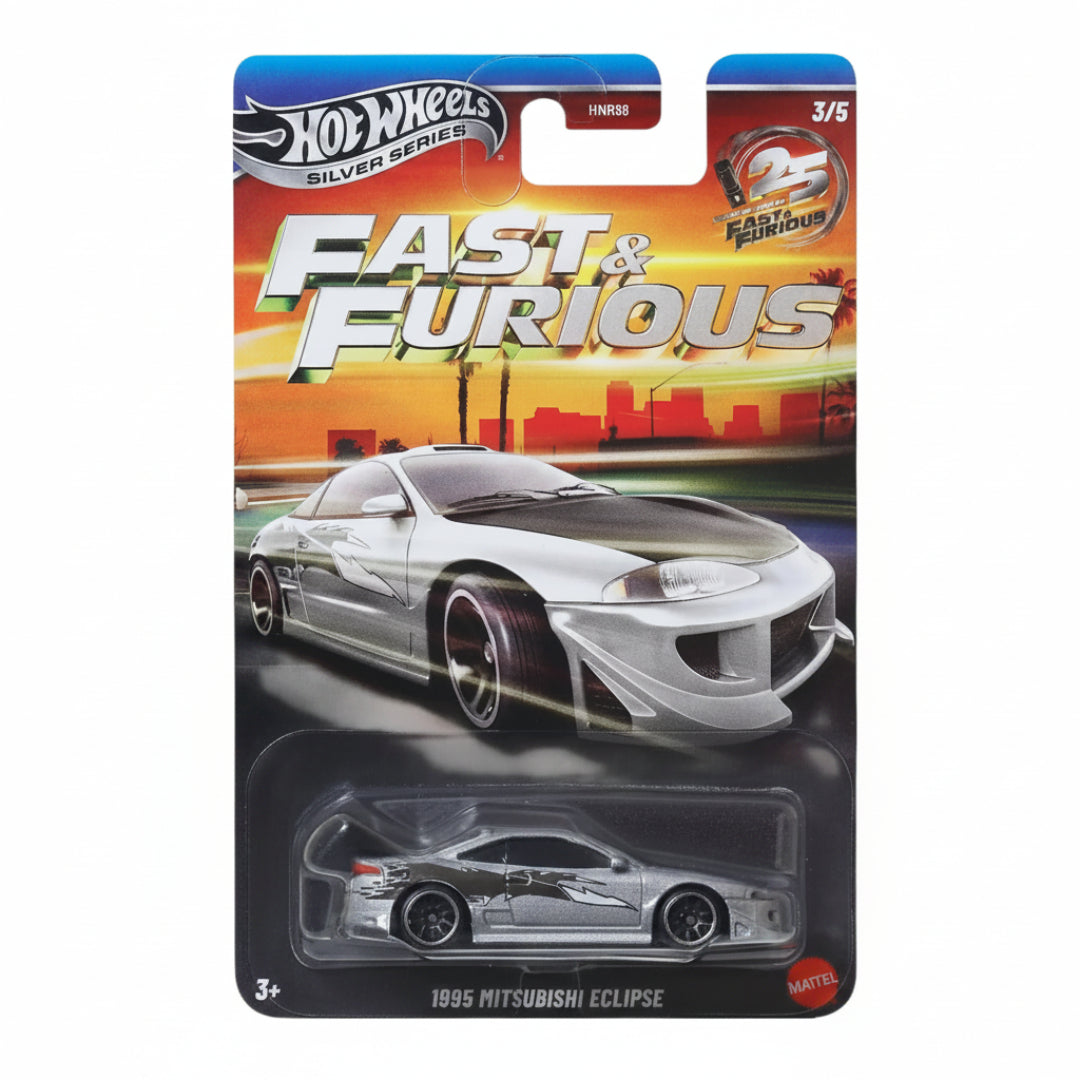 Hot Wheels Fast & Furious Silver Series 5-Pack Die-Cast Car Collection | 1:64 Scale Toy Cars for Kids & Collectors