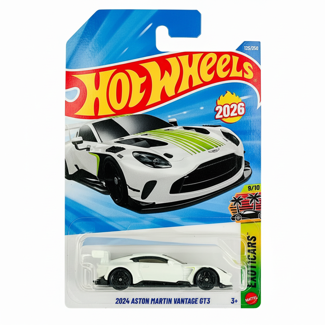 Hot Wheels Imported 2024 Aston Martin Vantage GT3 1:64 Diecast Model Car