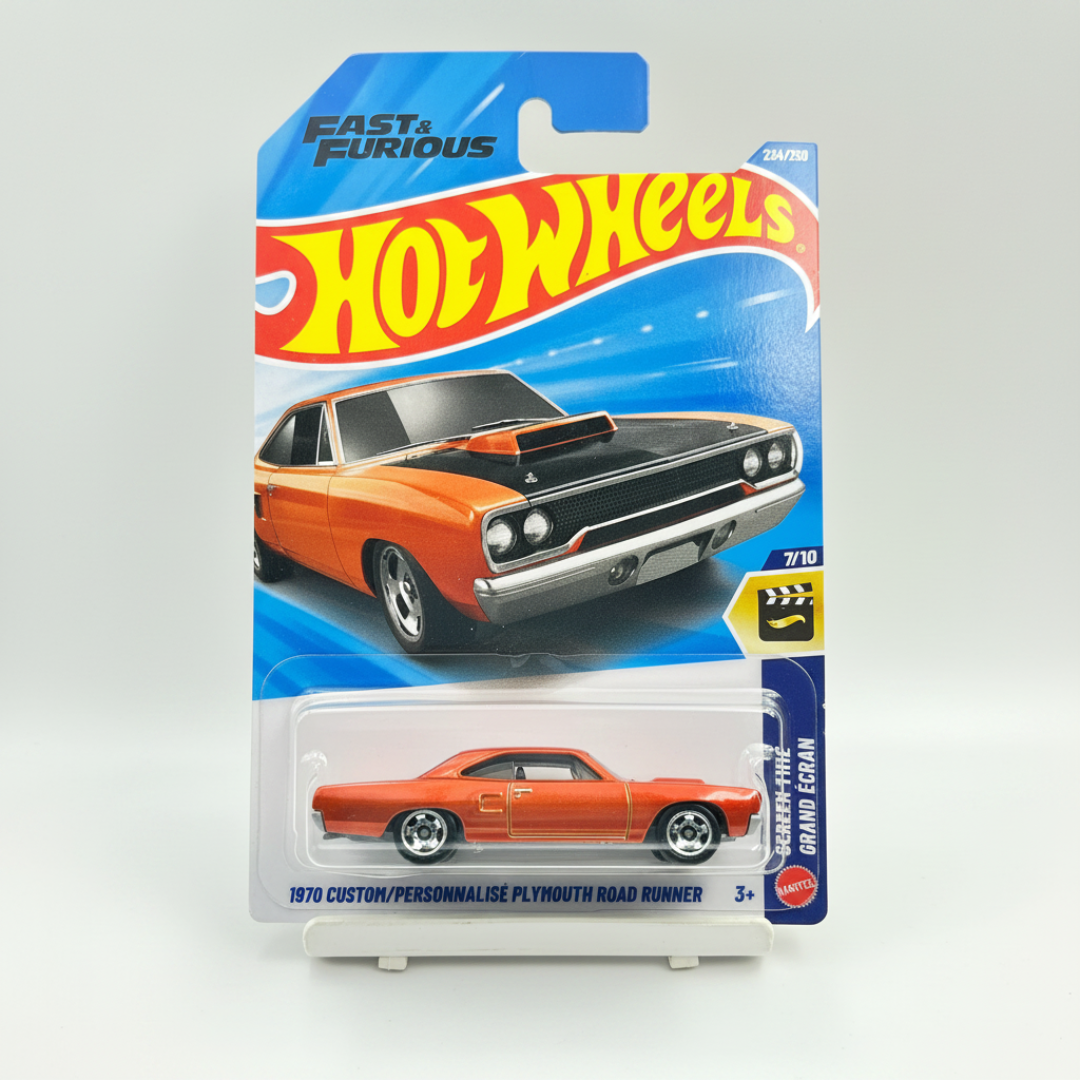 Hot Wheels Imported Fast & Furious 1970 Custom/Personalised Plymouth Road Runner 1:64 Diecast Model Car