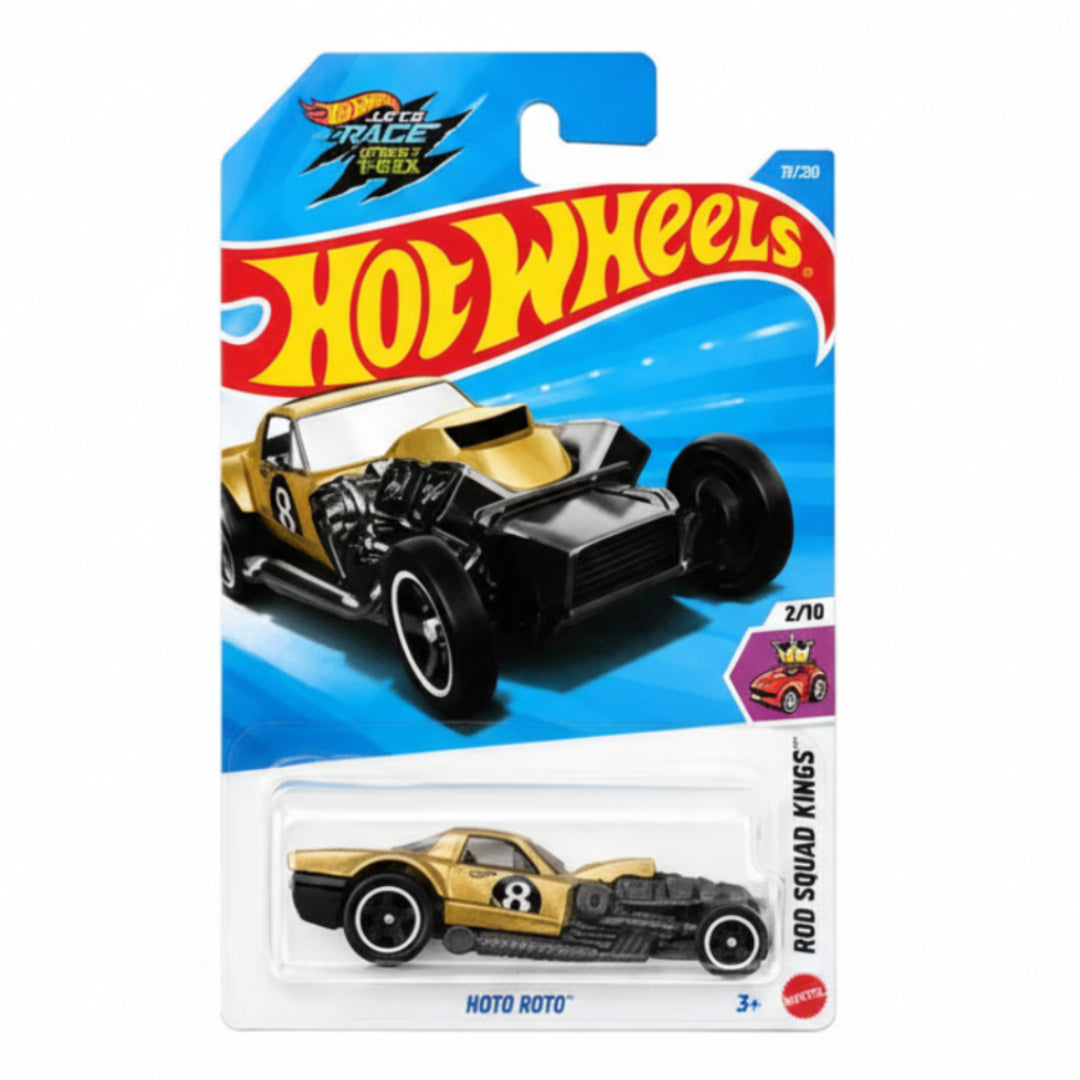 Hot Wheels Imported Hoto Moto Gold 1:64 Diecast Car – Rod Squad