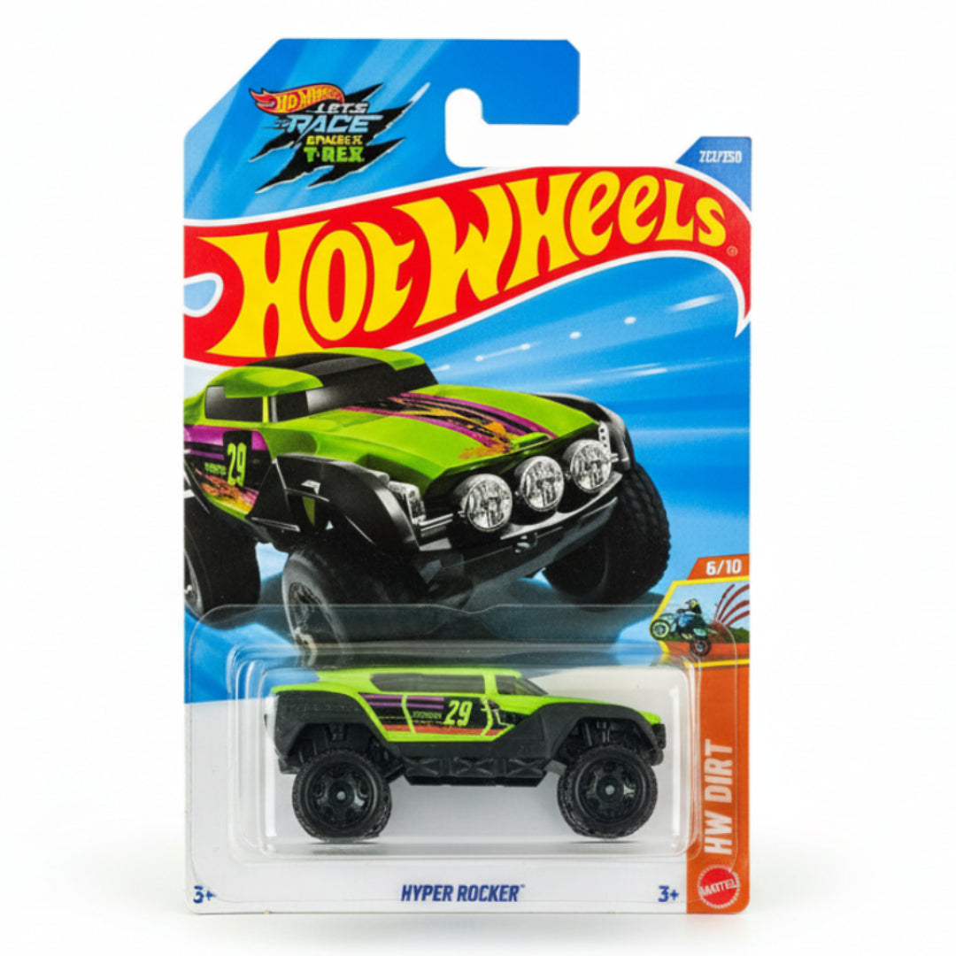 Hot Wheels Imported Hyper Rocker Green 1:64 Diecast Car – HW Dirt