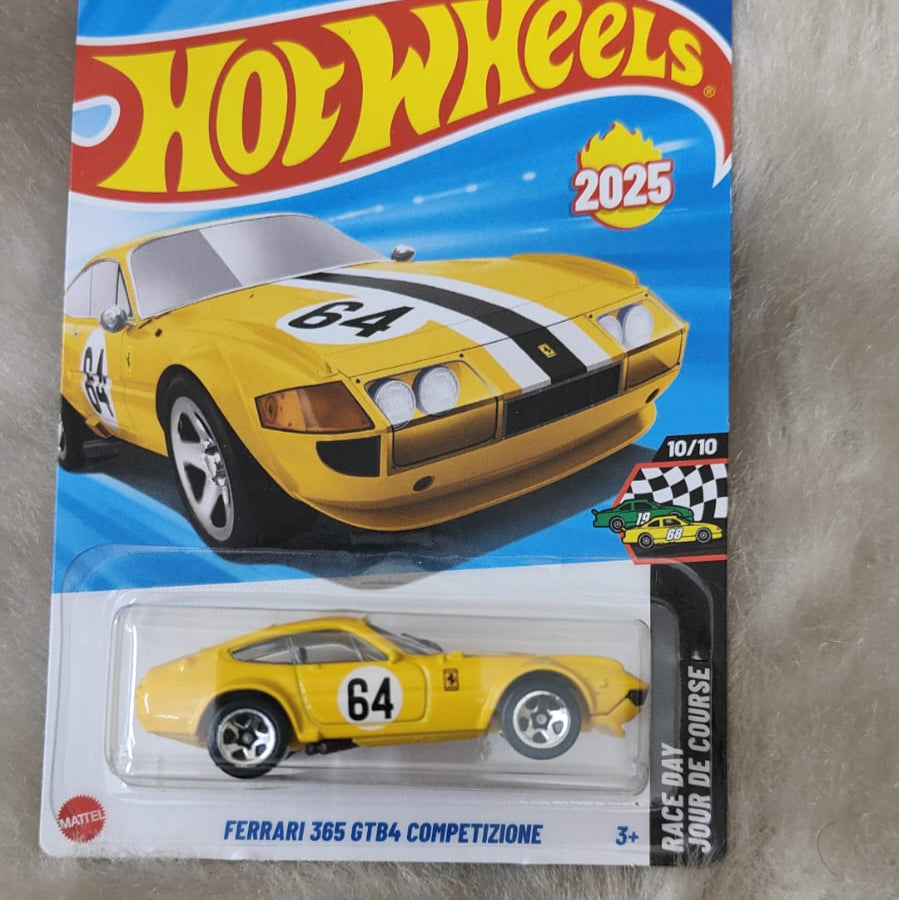 Hot Wheels Imported Mainline Q case 2025 Vehicle Collection - Ferrari 365 GTB4 CompetizIone