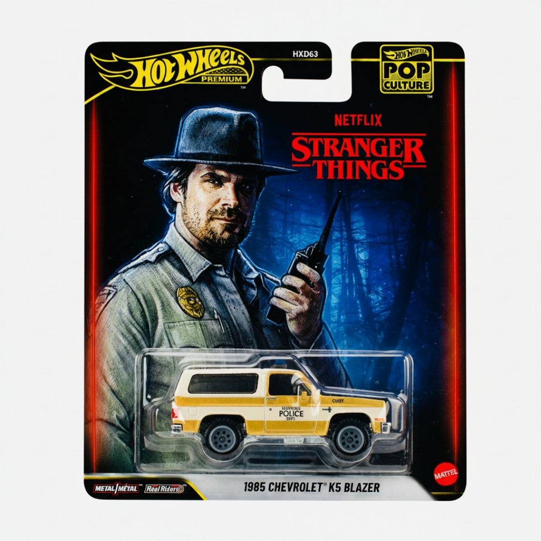 Hot Wheels Imported Pop Culture Stranger Things 1985 Chevrolet K5 Blazer 1:64 Diecast Model