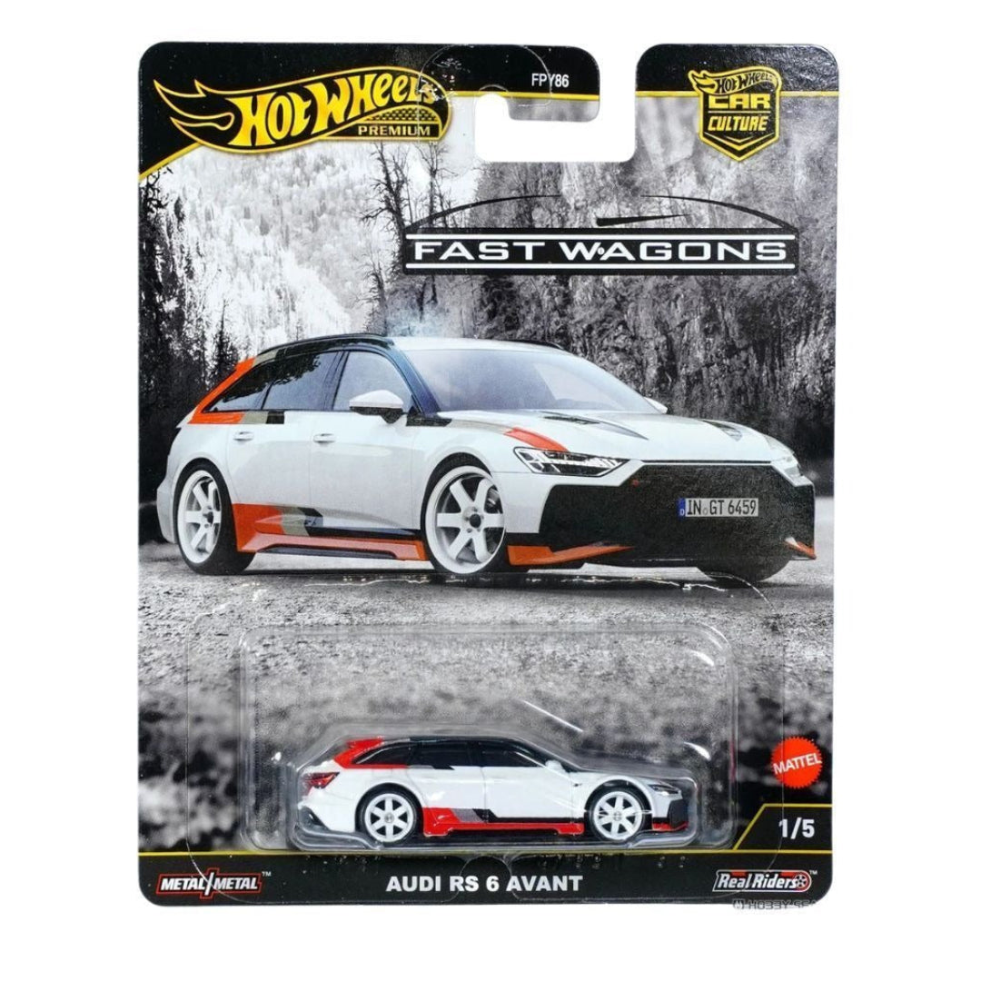 Hot Wheels Imported Premium Car Culture Audi RS 6 Avant  1:64 Die-Cast Model Car