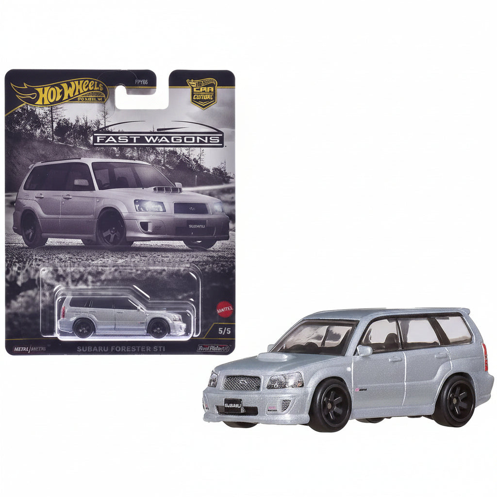 Hot Wheels Imported Premium Car Culture Fast Wagons Subaru Forester STI 1:64 Die-Cast Model Car
