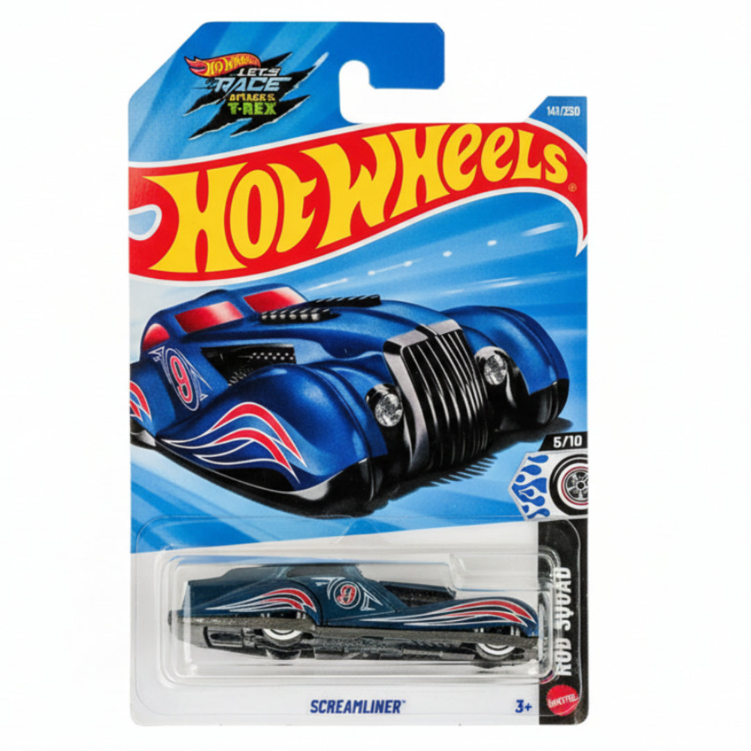 Hot Wheels Imported Screamin’liner Blue 1:64 Diecast Car – HW Dream Garage