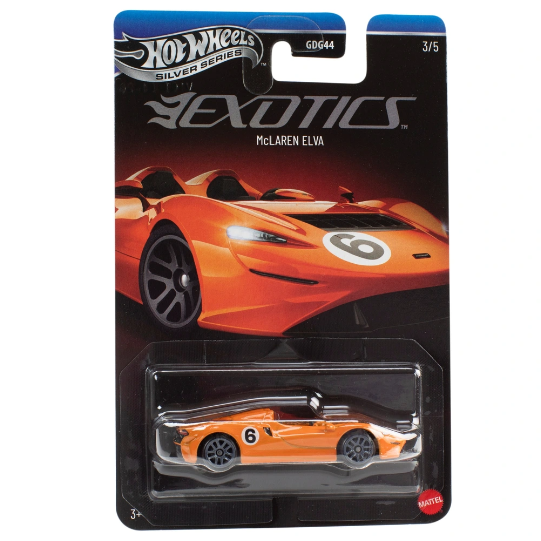 Hot Wheels Imported Silver Series McLaren Elva 1:64 Die-Cast Model Car