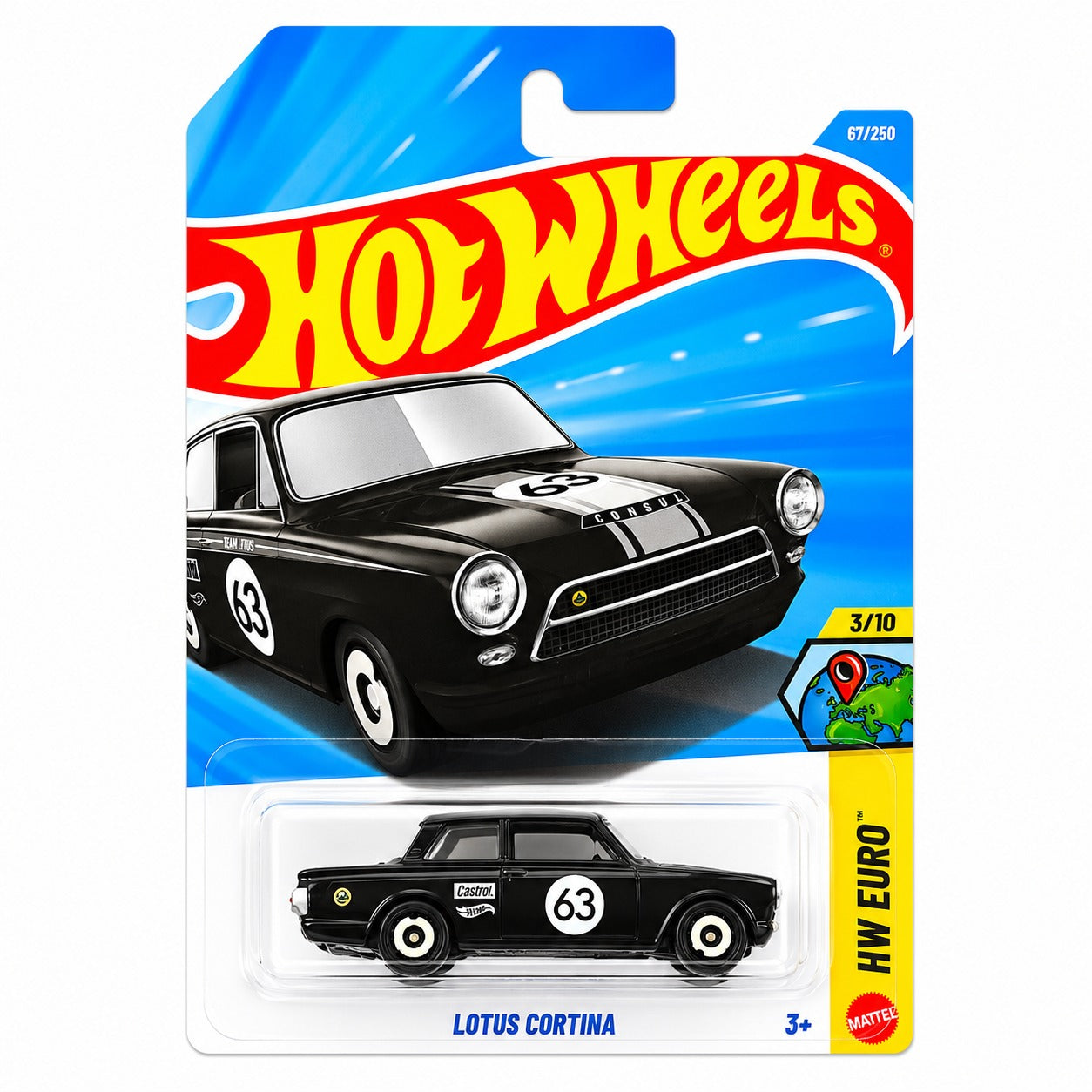Hot Wheels Lotus Cortina Imported Mainline HW Euro