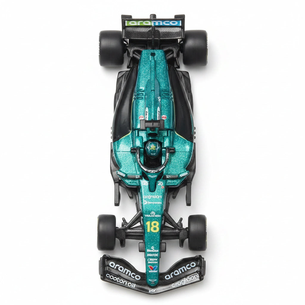 Hot Wheels Premium Aston Martin Aramco Formula One™ Team F1 Car 1:64 Diecast Model 18 (Imported)