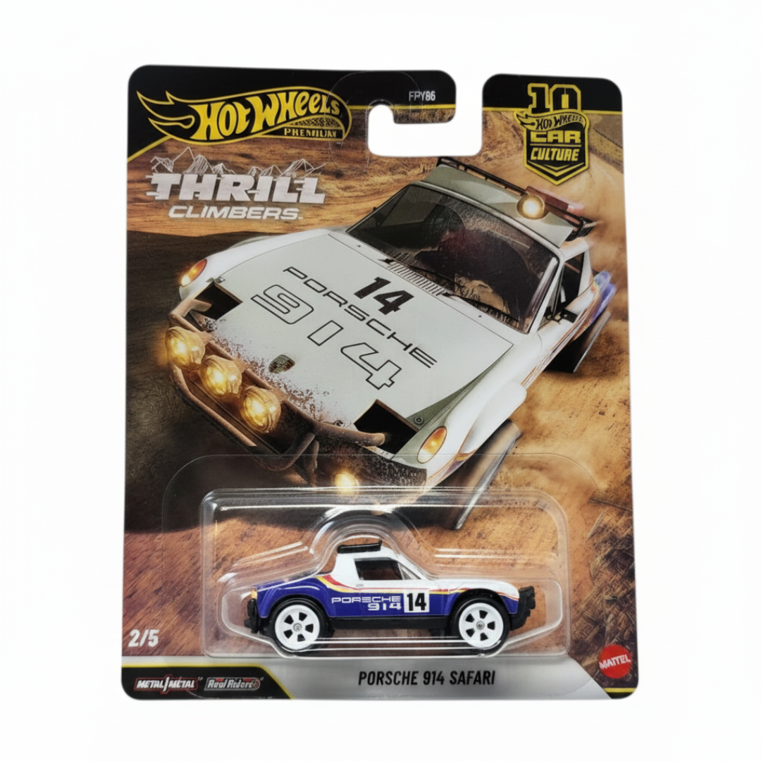 Hot Wheels Premium Car Culture Thrill Climbers Complete Set of 5 Die-Cast Cars (1:64 Scale)