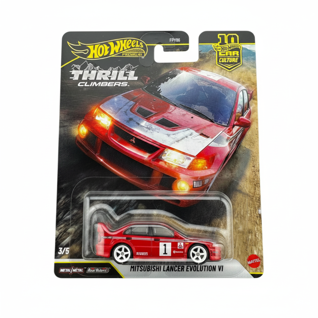 Hot Wheels Premium Car Culture Thrill Climbers Complete Set of 5 Die-Cast Cars (1:64 Scale)