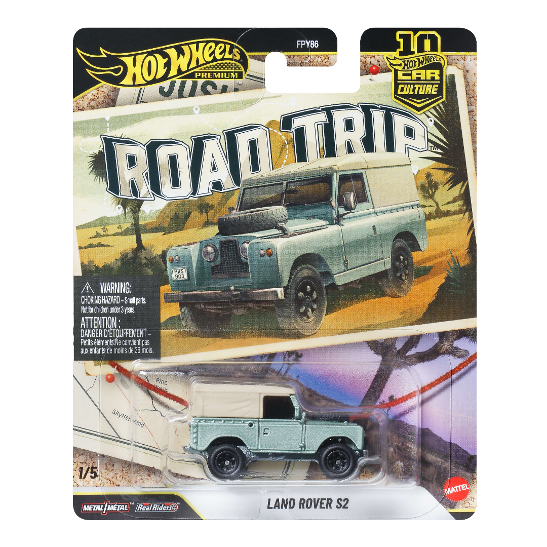 Hot Wheels Premium Imported Land Rover Series II – Car Culture Road Trip 1:64 1:64 Scale