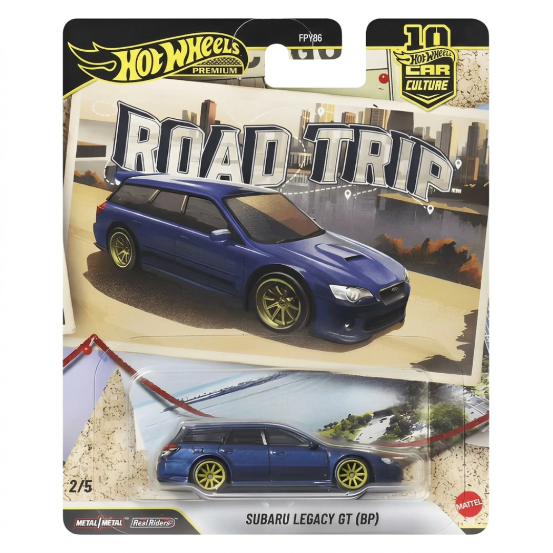 Hot Wheels Premium Imported Subaru Legacy GT (BP) – Car Culture Road Trip 1:64 Diecast