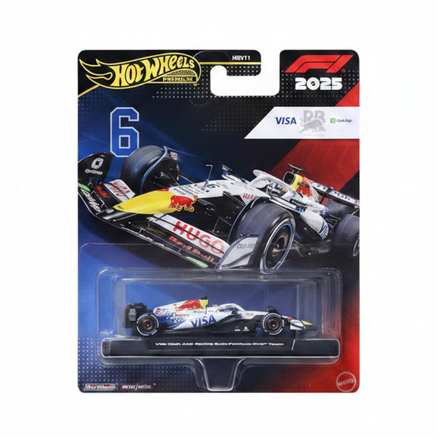 Hot Wheels Premium Visa Cash App Racing Bulls Formula One Team F1 Car 2025 – 1:64 Diecast Model 6 