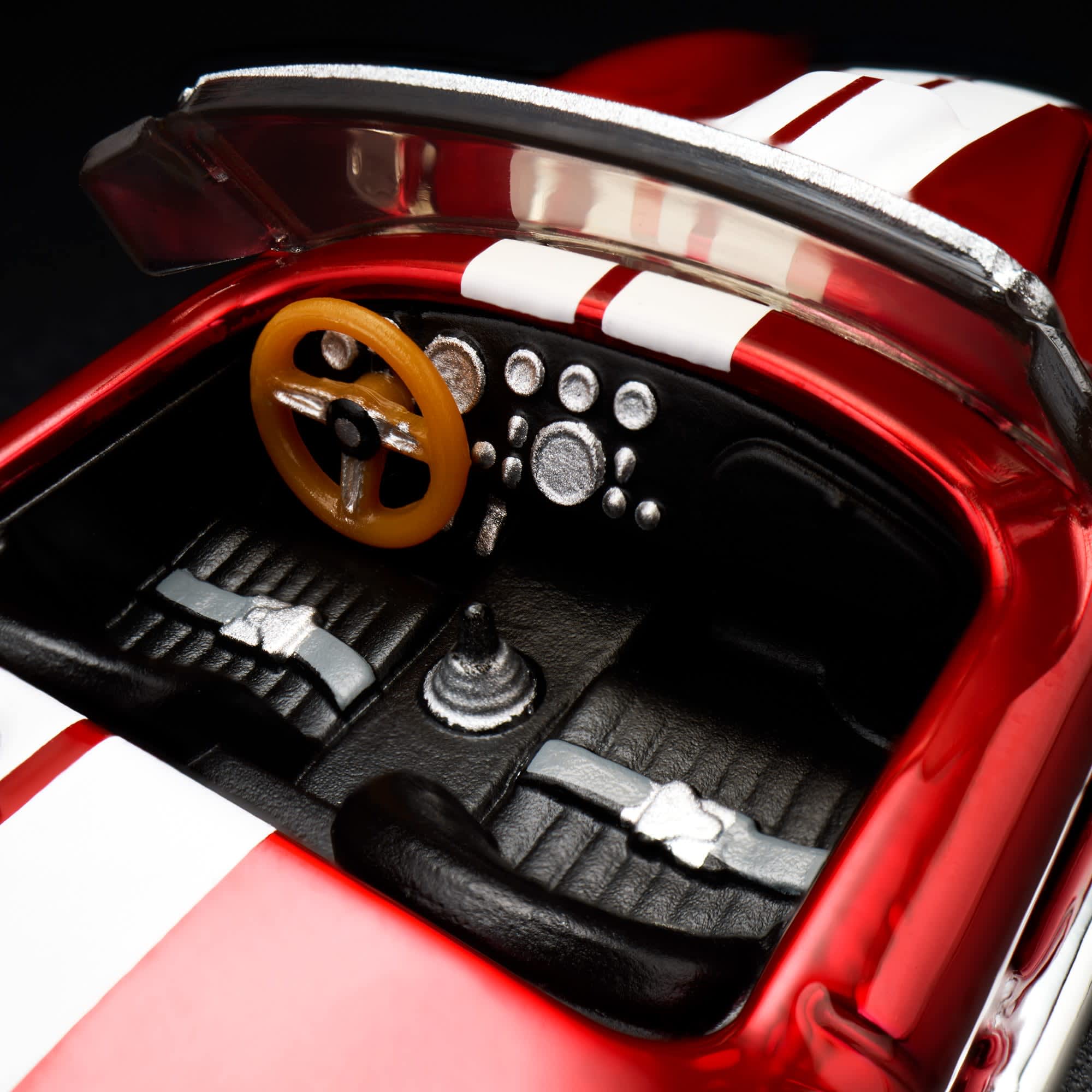 Hot Wheels RLC Exclusive 1965 Shelby Cobra 427 S/C Spectraflame Red – 1:64 Scale Diecast Model