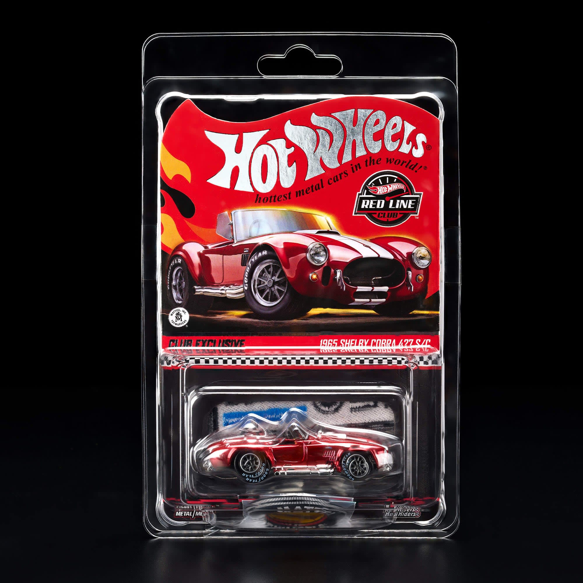 Hot Wheels RLC Exclusive 1965 Shelby Cobra 427 S/C Spectraflame Red – 1:64 Scale Diecast Model