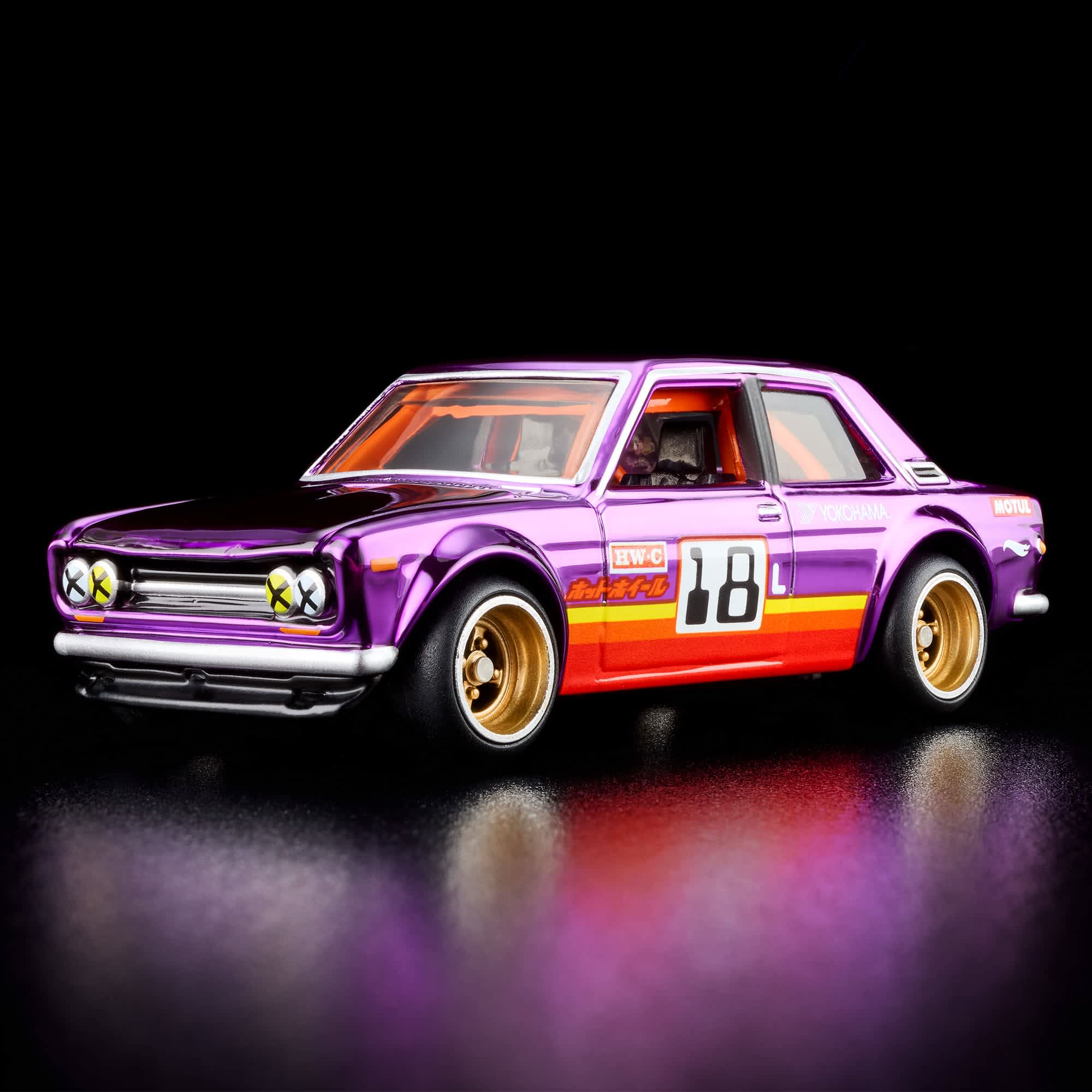 Hot Wheels RLC Exclusive ’71 Datsun 510 Spectraflame Purple 1:64 Diecast – Premium Collector Edition