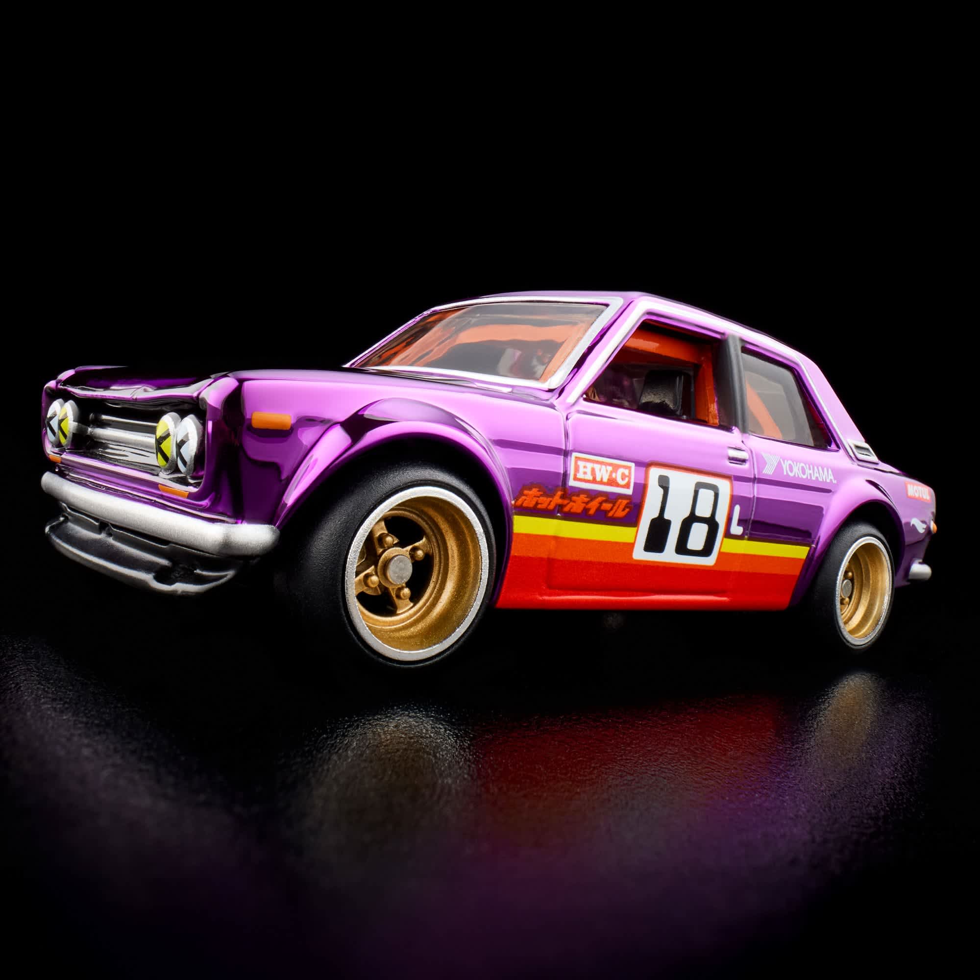 Hot Wheels RLC Exclusive ’71 Datsun 510 Spectraflame Purple 1:64 Diecast – Premium Collector Edition