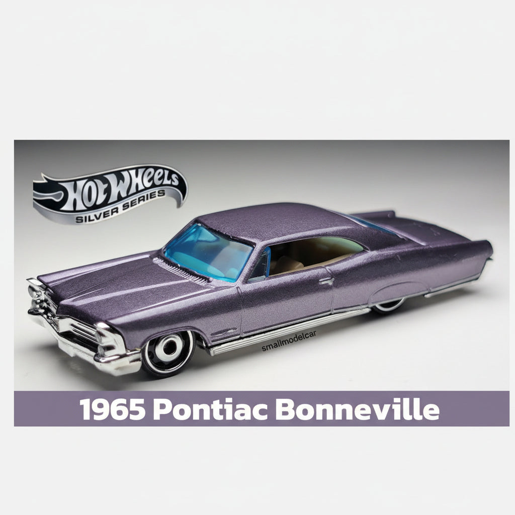 Hot Wheels Silver Series '65 Pontiac Bonneville Premium 1:64 Die-Cast Car