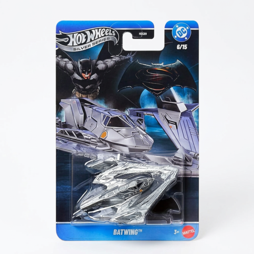 Hot Wheels Silver Series Imported Batwing 1:64 – DC Comics Batman 1:64 Scale