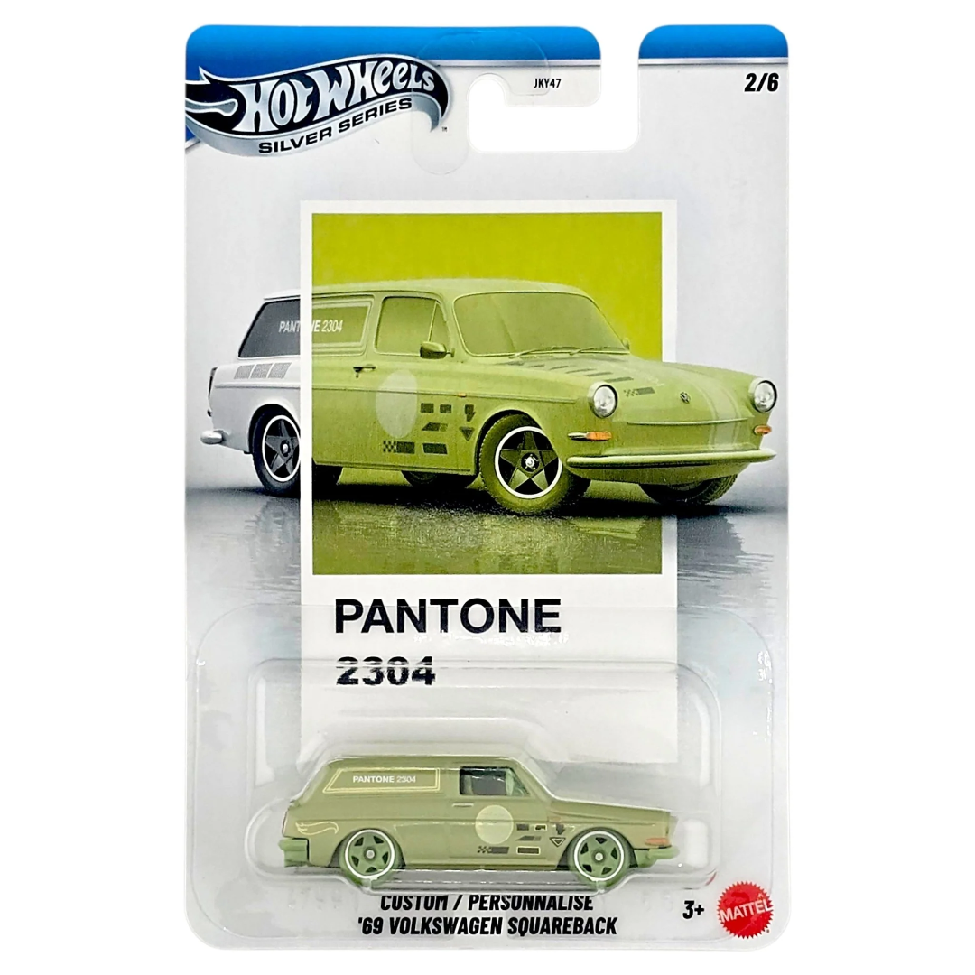 Hot Wheels Silver Series Imported Custom 69 Volkswagen Squareback Pantone 2304 – 1:64 Scale